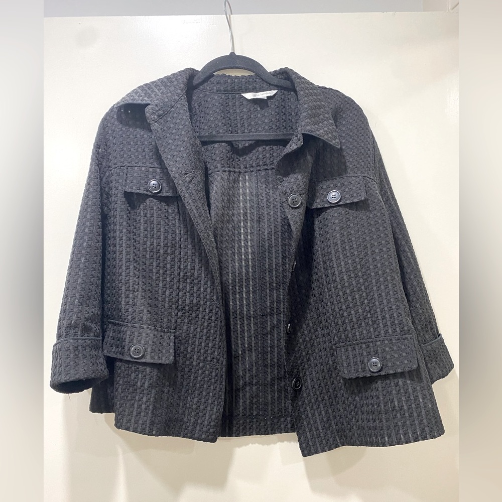 Erin London - “Eyelet” Blazer(ish) 3/4 Sleeve Large